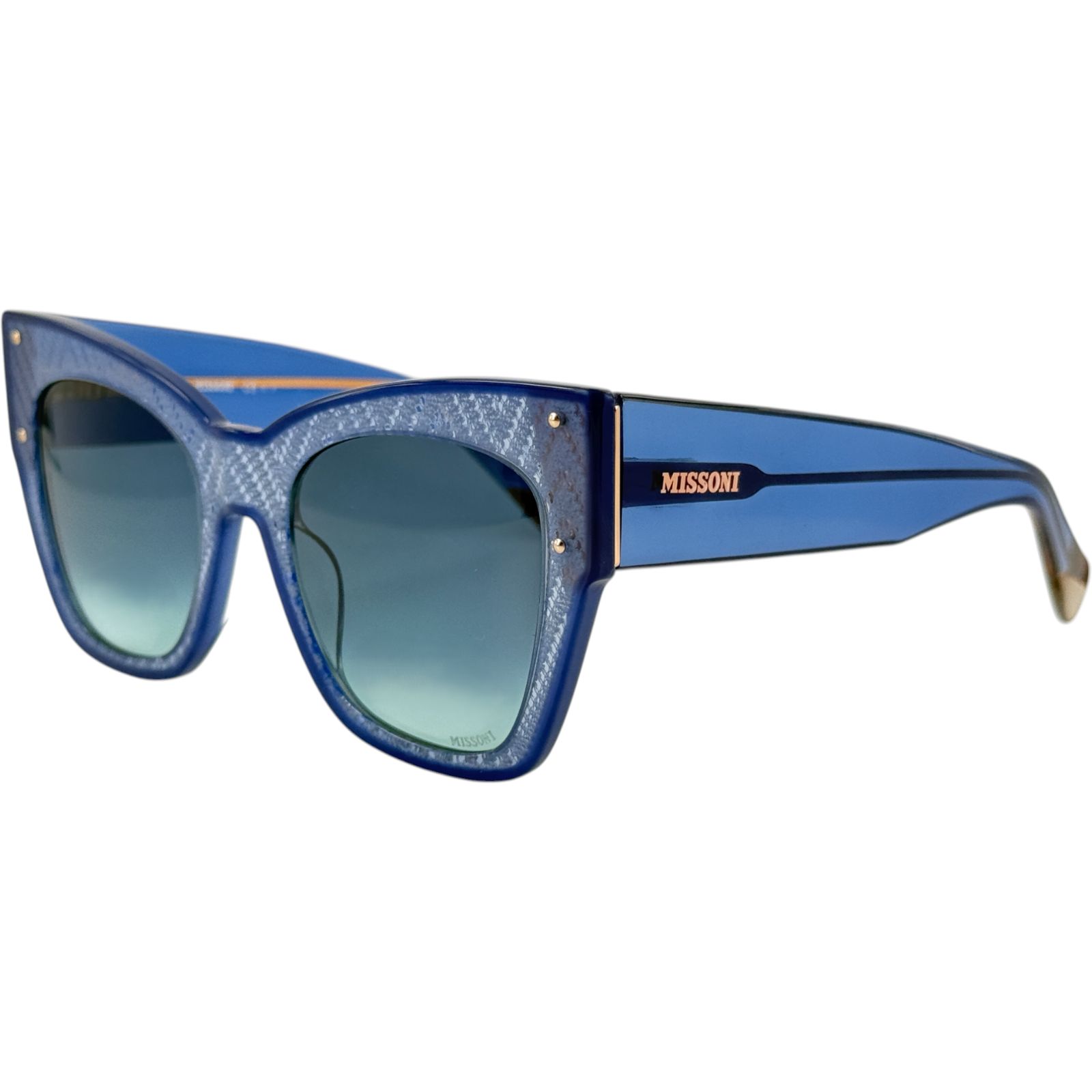 Missoni Mis0040s Womens Plastic Sunglass 0pjpjf Blue 52-22 Italy Dk Blue Gradent